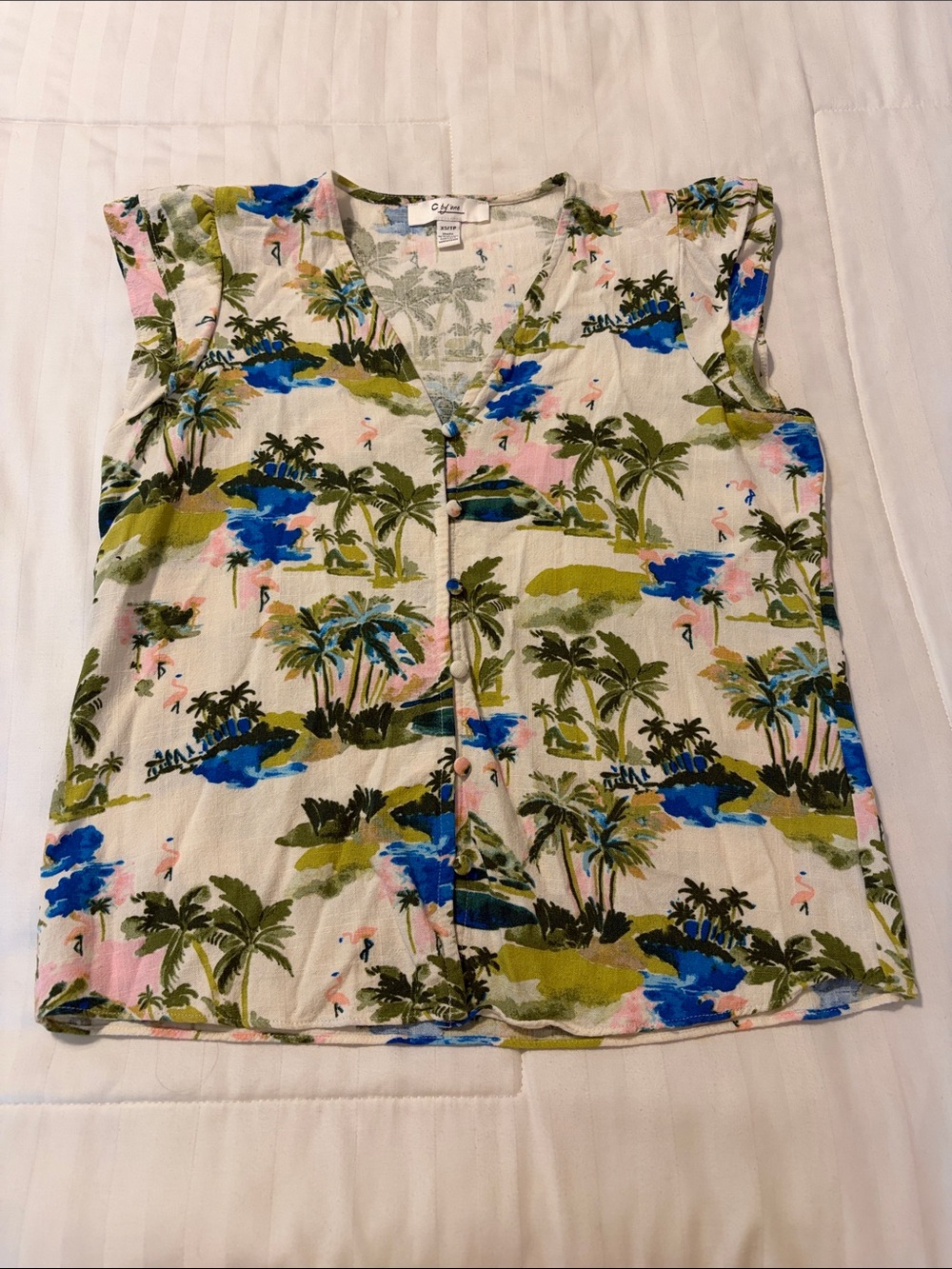 C by One Tropical women’s top- XS